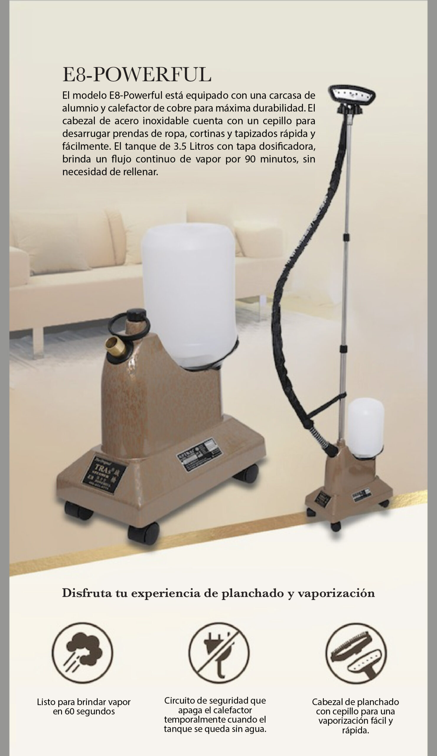 máquina de vapor para limpieza